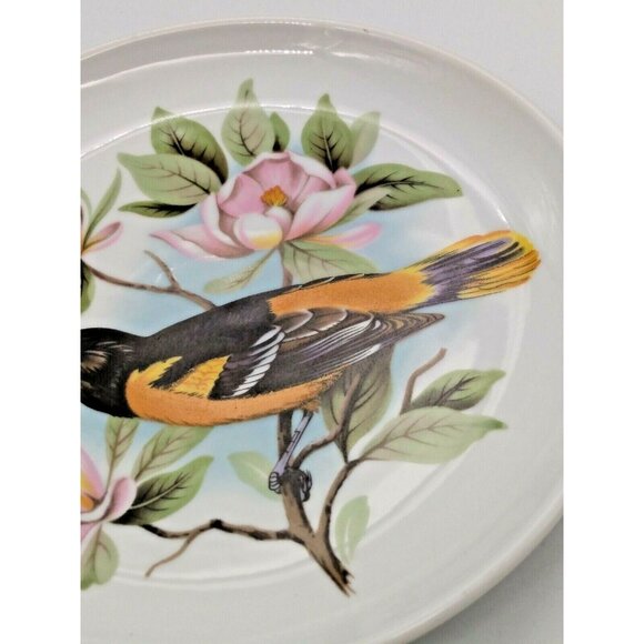 Vintage Rosenthal Collector Bird Plate - Baltimore Oriole - Hand Painted 7 3/4" - Picture 5 of 9